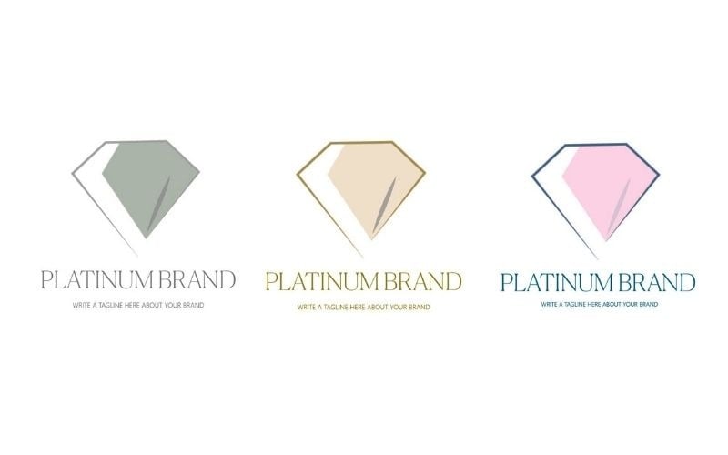 Platinum Brand Logo For Fashion And Jewelry Brands