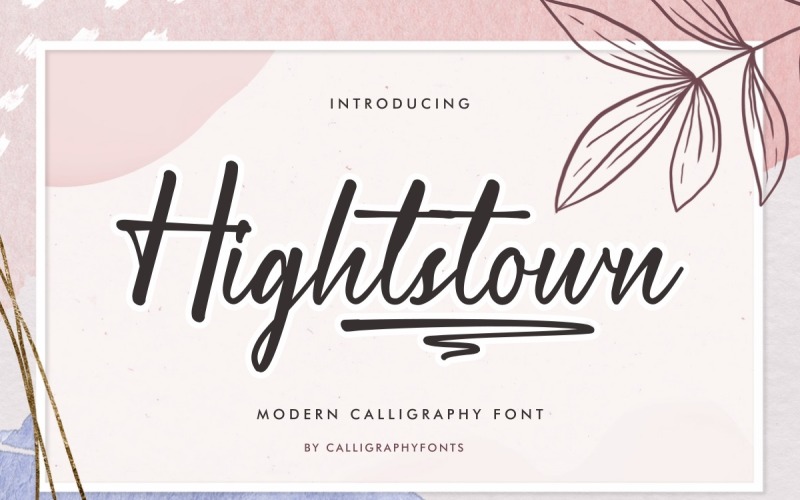 Carattere di calligrafia di Hightstown