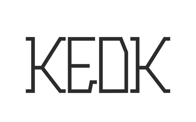 Carattere di visualizzazione Keok Sans Serif