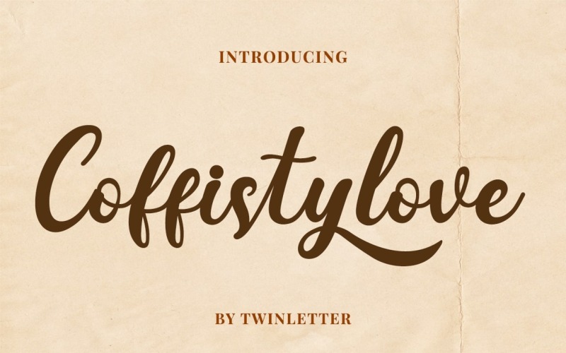 Coffistylove - рукописний шрифт сценарію