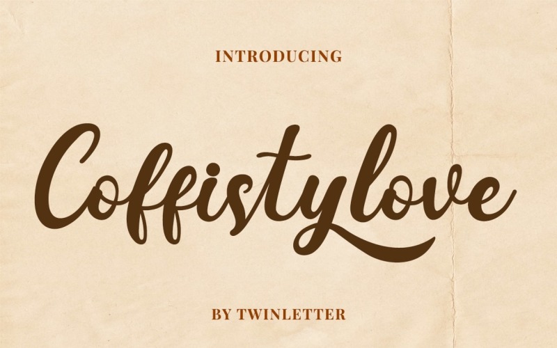 Coffistylove - Script kézírás betűtípus