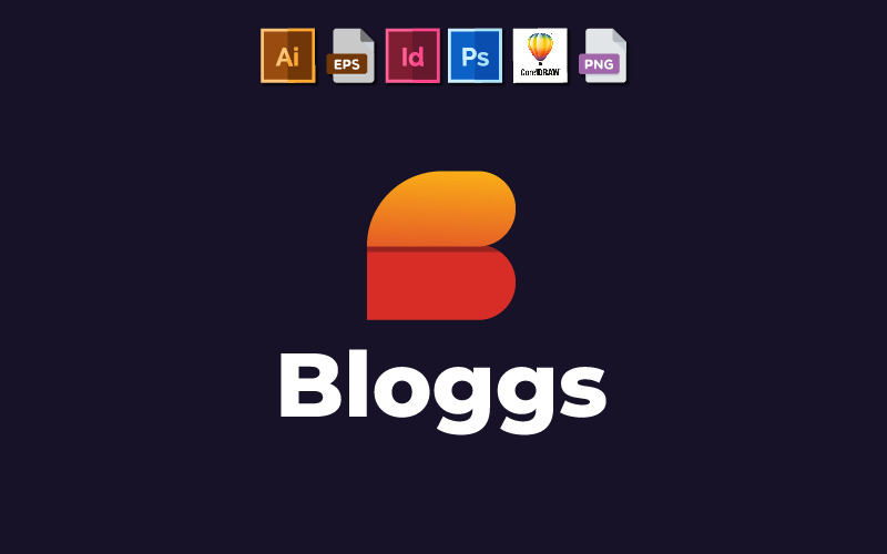 Modello di logo della lettera B | Progettato appositamente per blog e qualsiasi tipo di lavoro e uso personale
