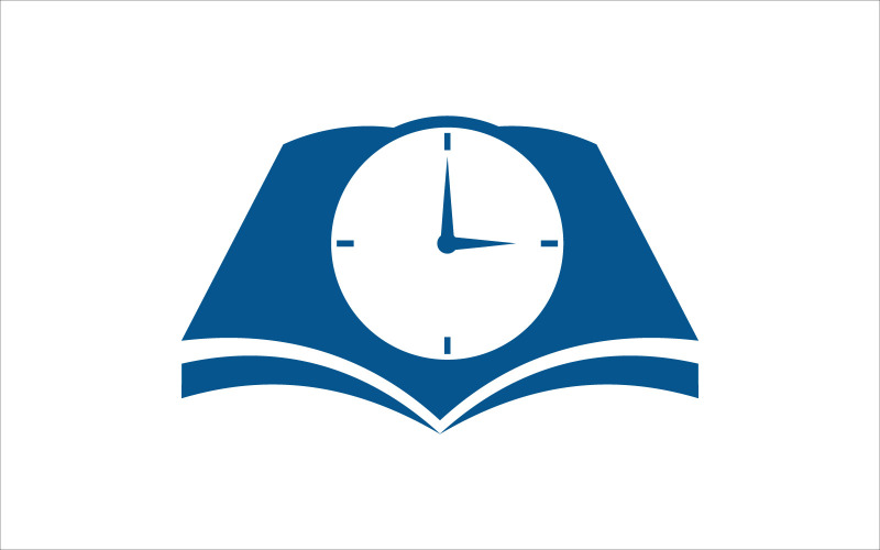 modello di vettore del timer del libro semplice