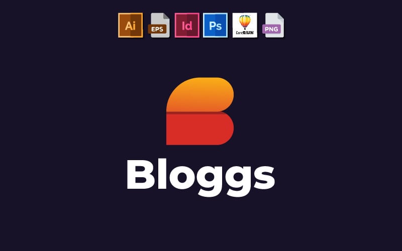 Szablon Logo Litera B | Specjalnie projekt dla bloga i wszelkiego rodzaju biznesu i użytku osobistego