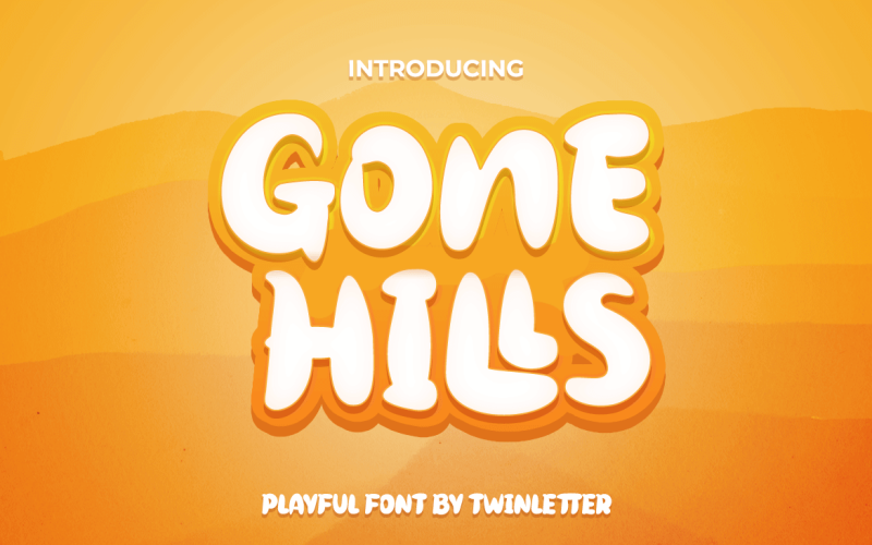 Gone Hills - причудливый дисплейный шрифт