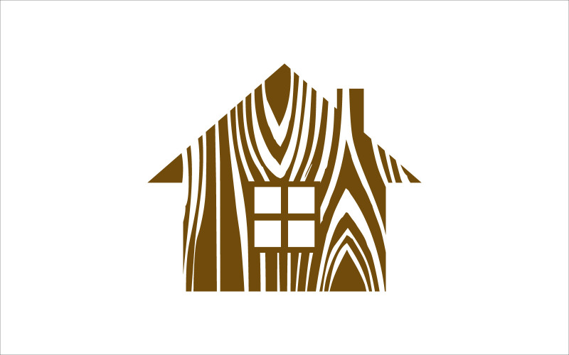 Hout onroerend goed vector sjabloon