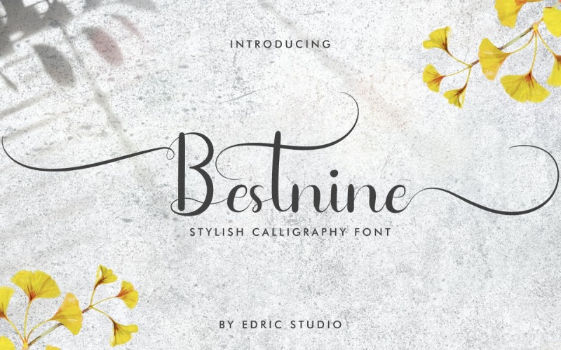 Шрифт Bestnine Calligraphy Script