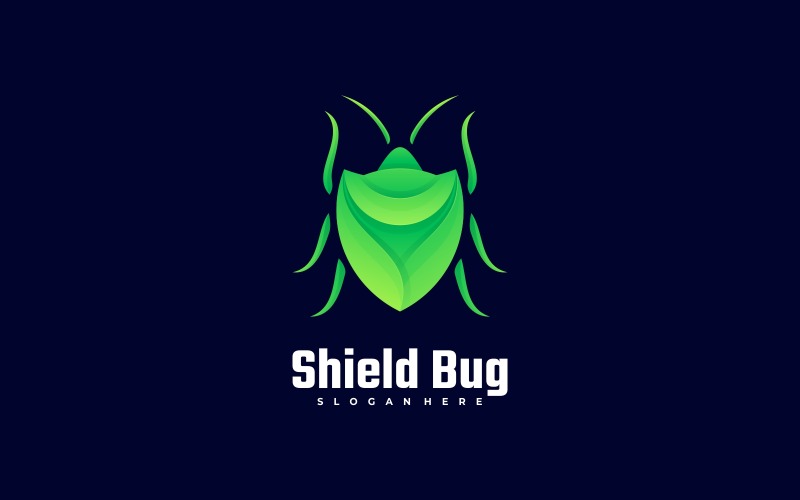 Shield Bug Gradient Logo Style #195782 - TemplateMonster