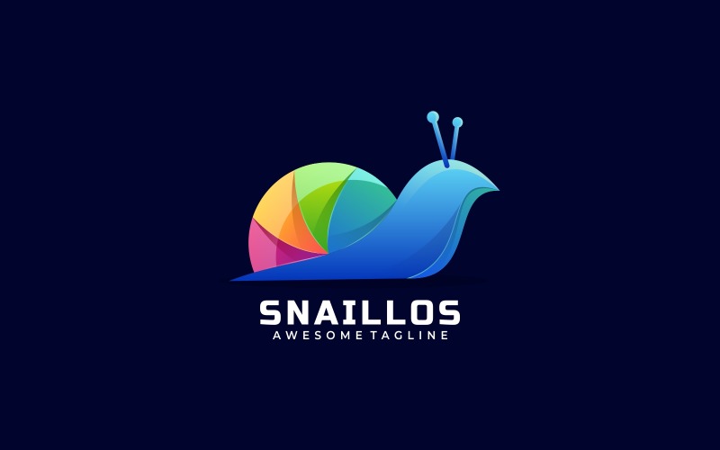 Snail Colorful Logo Template