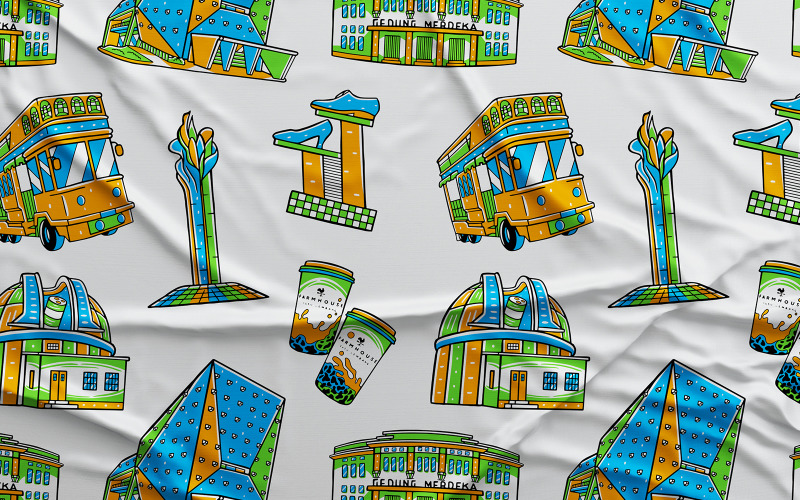 Bandung # 01 - Vector Seamless Pattern