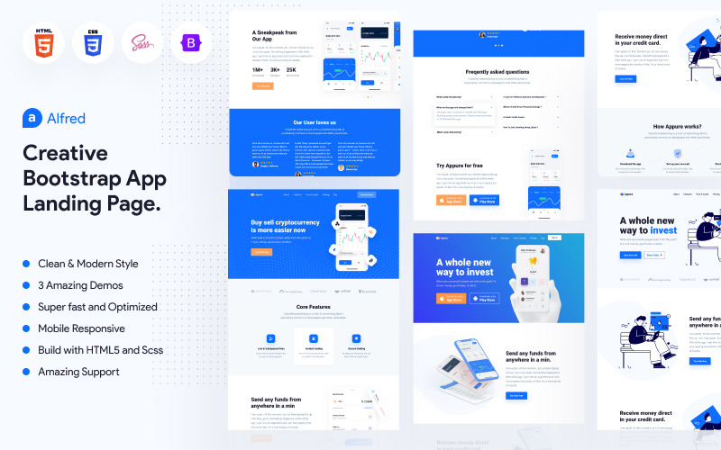 Alfred - Startup, App Showcase, Technology & Software Web Template
