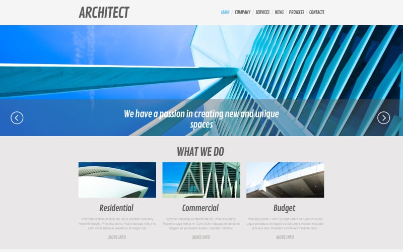 Бесплатная тема WordPress для бизнеса в области архитектуры