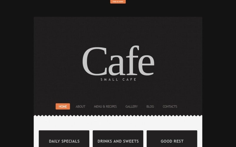 Бесплатная тема WordPress для красивого кафе
