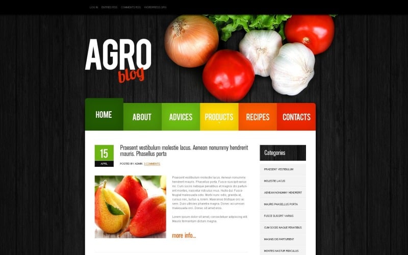 Безкоштовна тема WordPress Bootstrap для сільського господарства