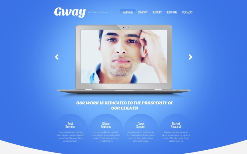 Diseño gratuito de WordPress para negocios y servicios para sitio web de promoción