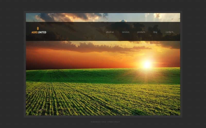 Free Agriculture WordPress Site Design