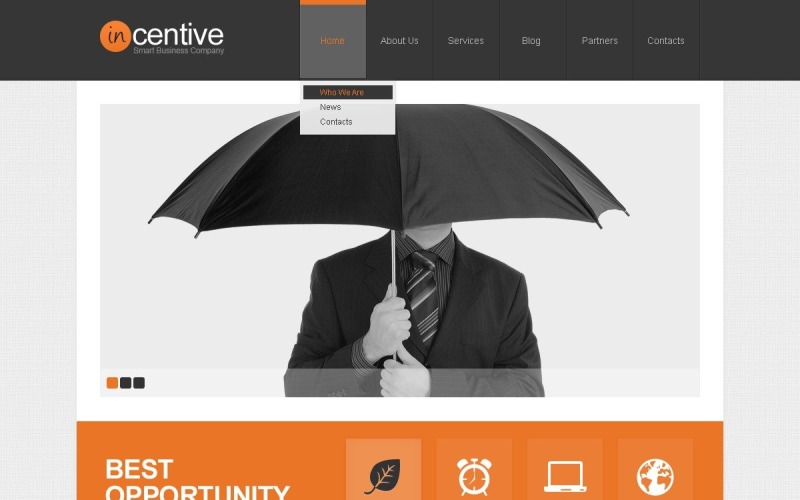 Gratis adverteren WordPress-ontwerp voor promotiewebsite