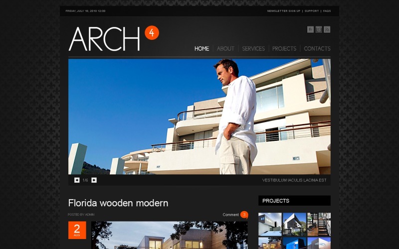 Gratis Architecture Company WordPress-thema