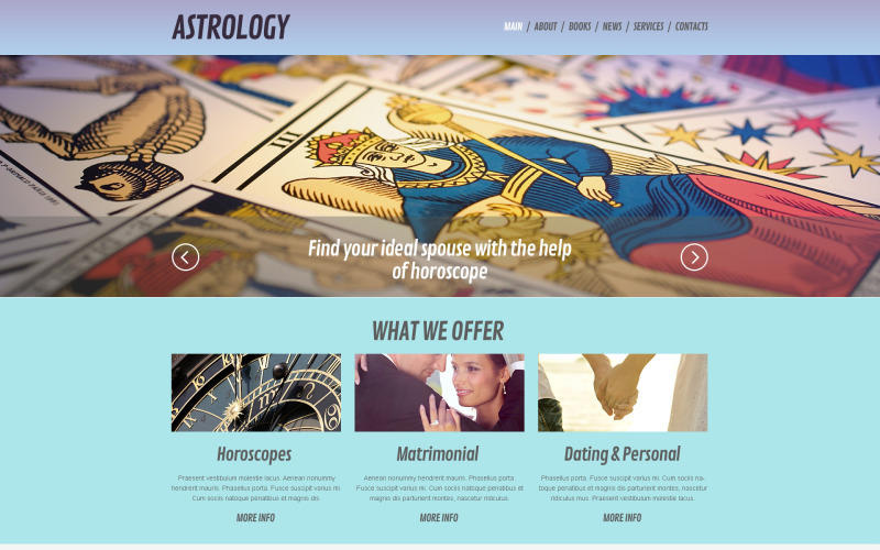 Gratis astrologi WordPress -tema