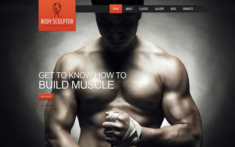 Tema WordPress gratuito per bodybuilding