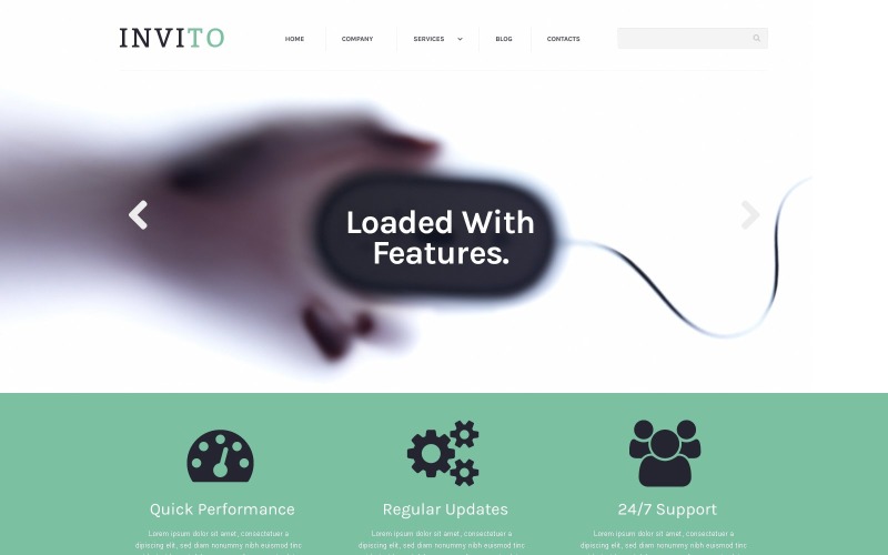 Tema WordPress per aziende mobili sfocate gratis