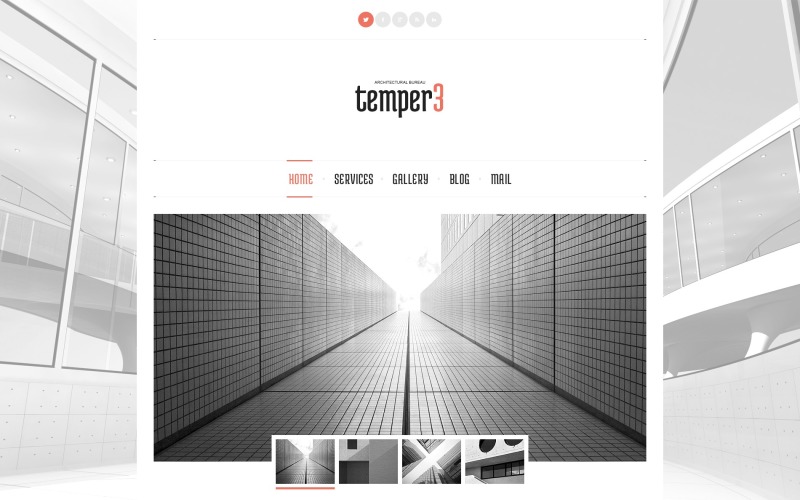 Thème WordPress de conception d'architecture gratuit