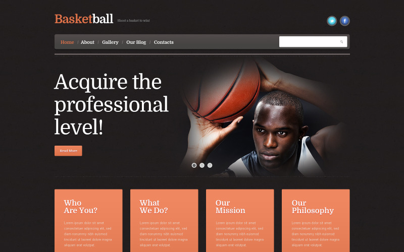 Ücretsiz Basketbol Önyükleme WordPress Şablonu