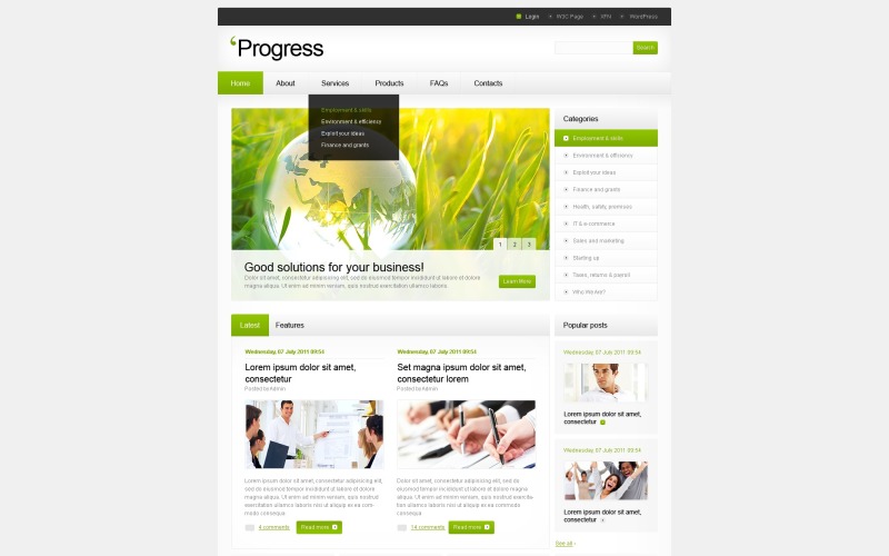 Darmowy motyw WordPress dla biznesu i usług online