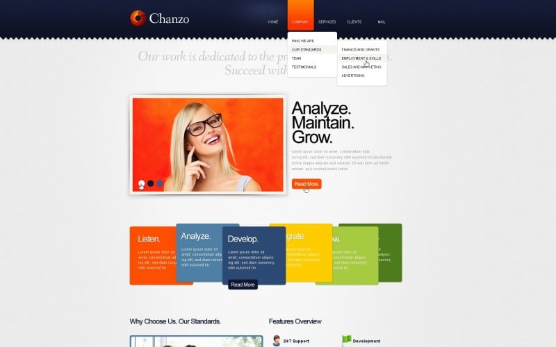 Free Business & Services Sector WordPress Theme