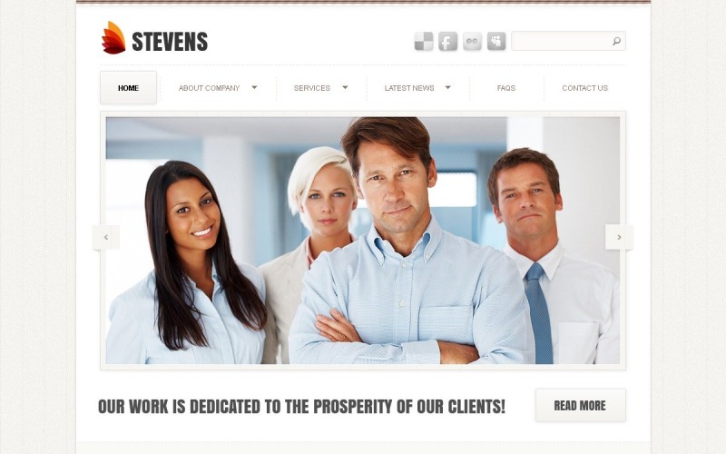 Free Business & Services WordPress Template for Promoting