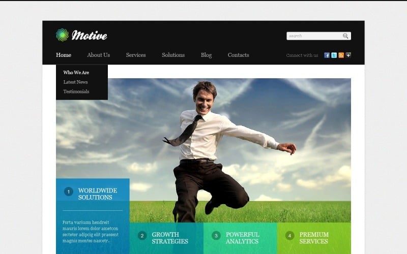 Free Cost Business & Services WordPress Theme