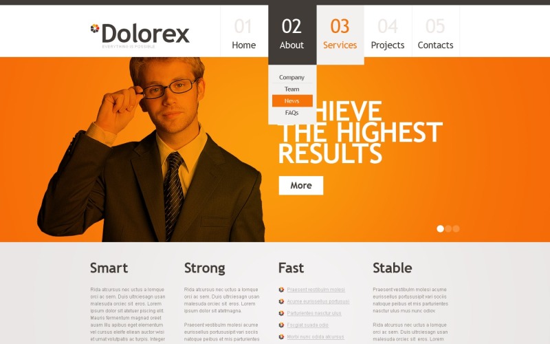 Free Promoting WordPress Template for Business & Services