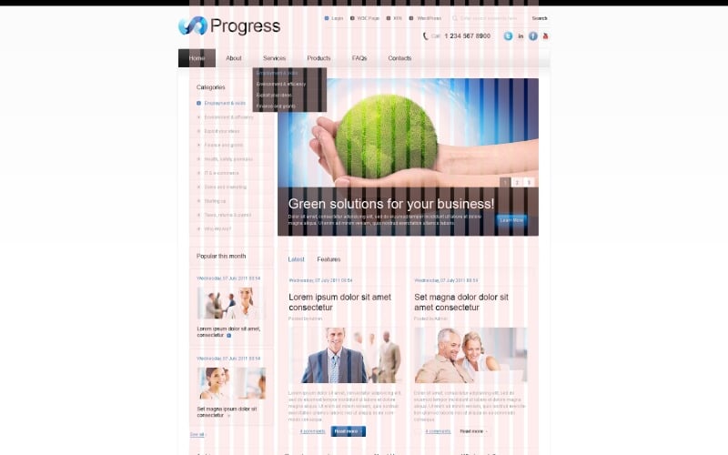 Free WordPress Business & Services Webpage Theme