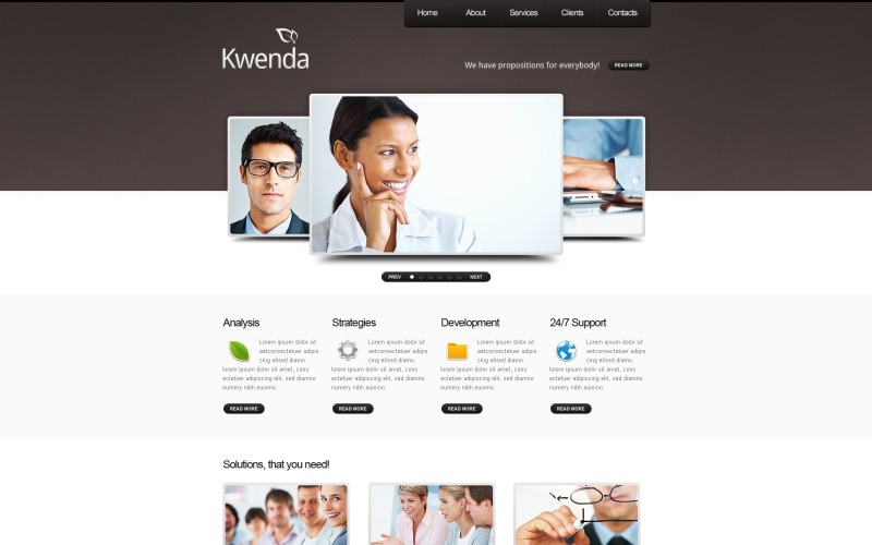 Free WordPress Business & Services Website Template