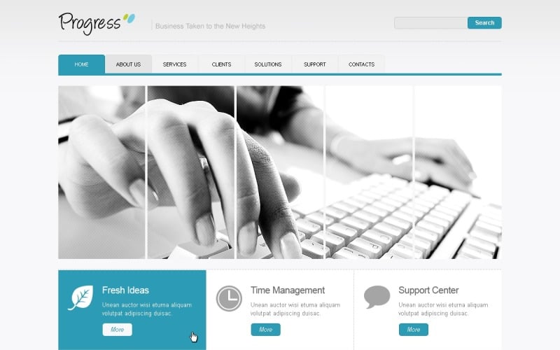 Free WordPress Promoting Template for Business and Services