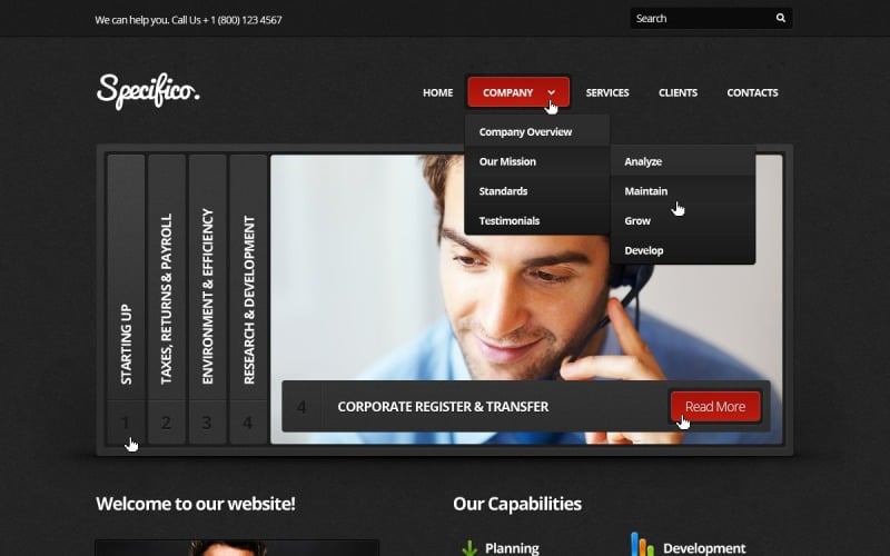 Free WordPress Responsive Theme for Online Business & Services