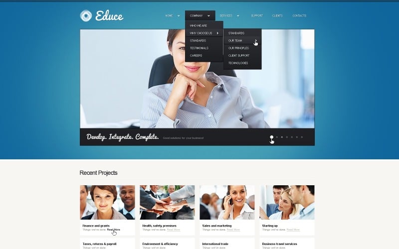 Free WordPress Theme for Business & Services Company