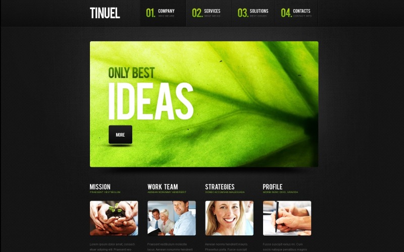 Gratis WordPress Bootstrap Business & Services-sjabloon