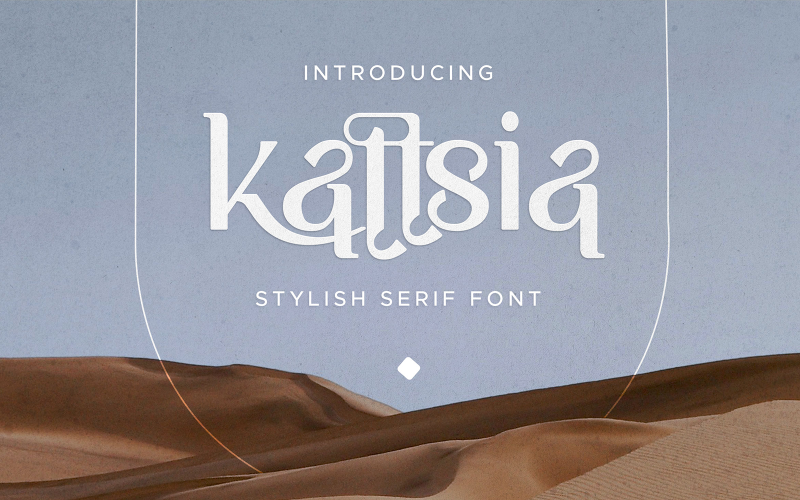 Kattsia - stylové patkové písmo