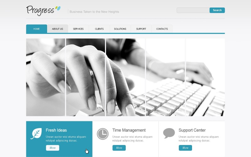 Modelo gratuito de promoção de WordPress para empresas e serviços