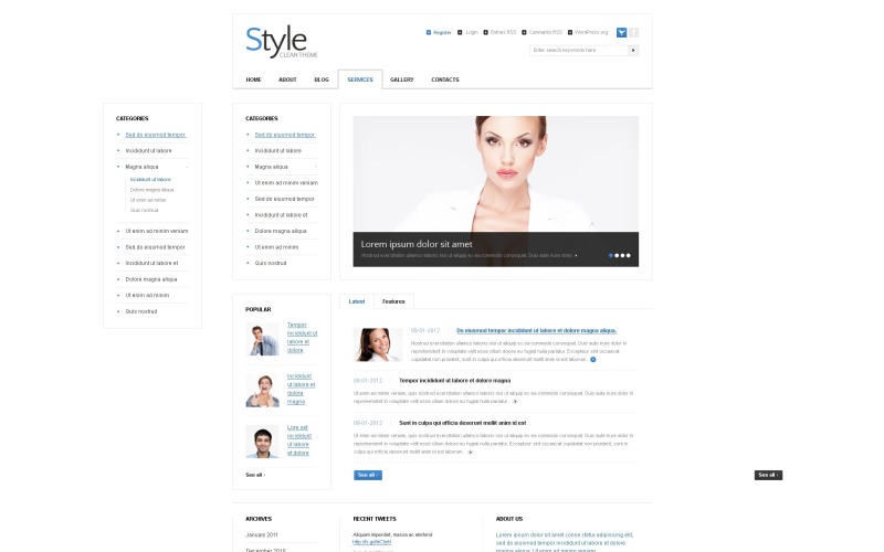Шаблон WordPress для бизнеса и услуг бесплатно