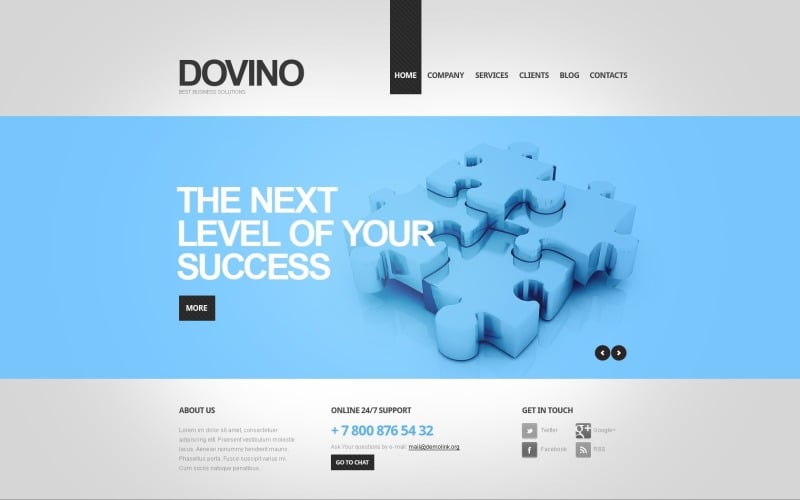 Tema de avance de WordPress gratuito para empresas y servicios