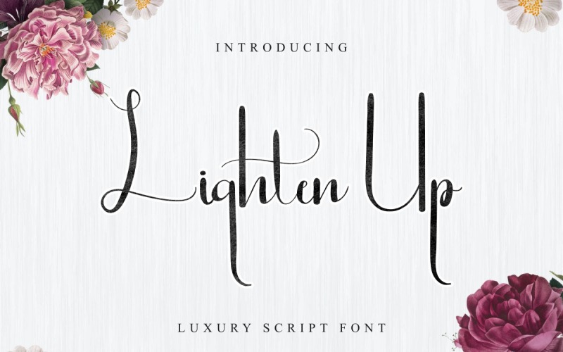 Alleggerisci carattere di script di lusso