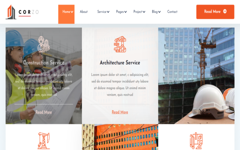 Construction Company HTML Website Templates | Download HTML & CSS Themes