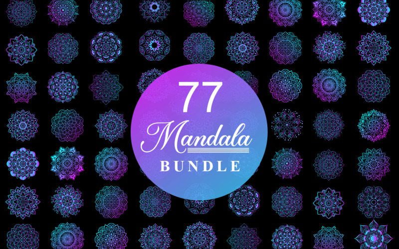 Mandala Bundel Mandala Set Achtergrond