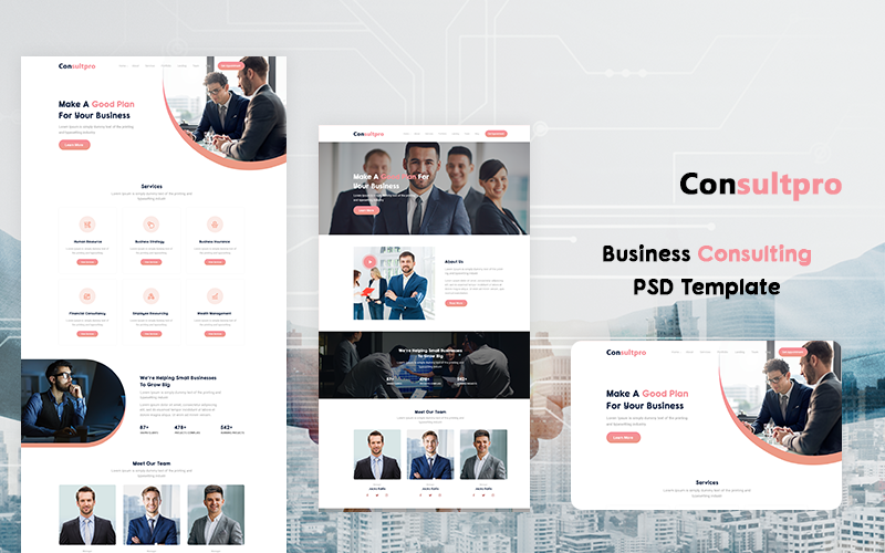 Consultpro - PSD шаблон для бізнес -консалтингу