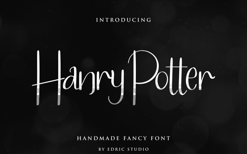Czcionka skryptu pisma ręcznego Hanry'ego Pottera