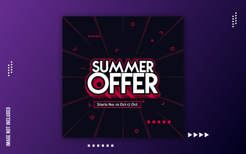 Kreatives Sommer-Sale-Vektor-Design