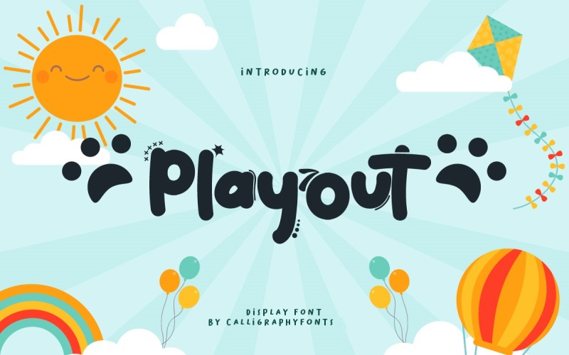 Fonte do script de escrita à mão Playout