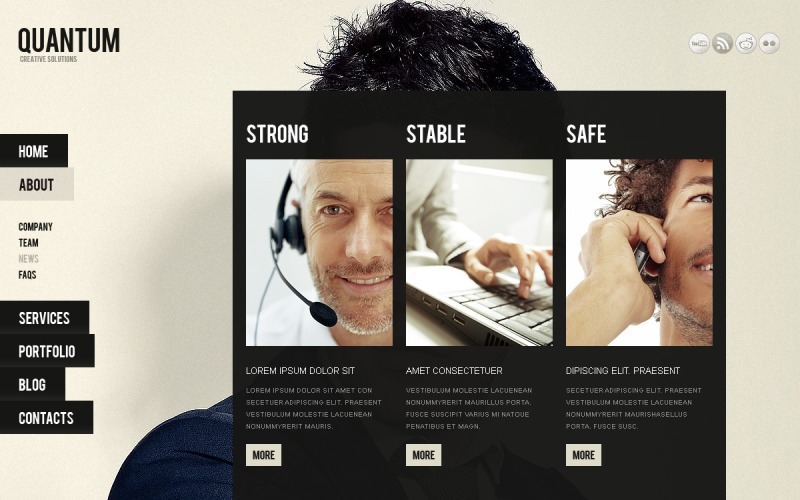 Kostenlose Werbung für Unternehmen und Dienstleistungen WordPress Theme